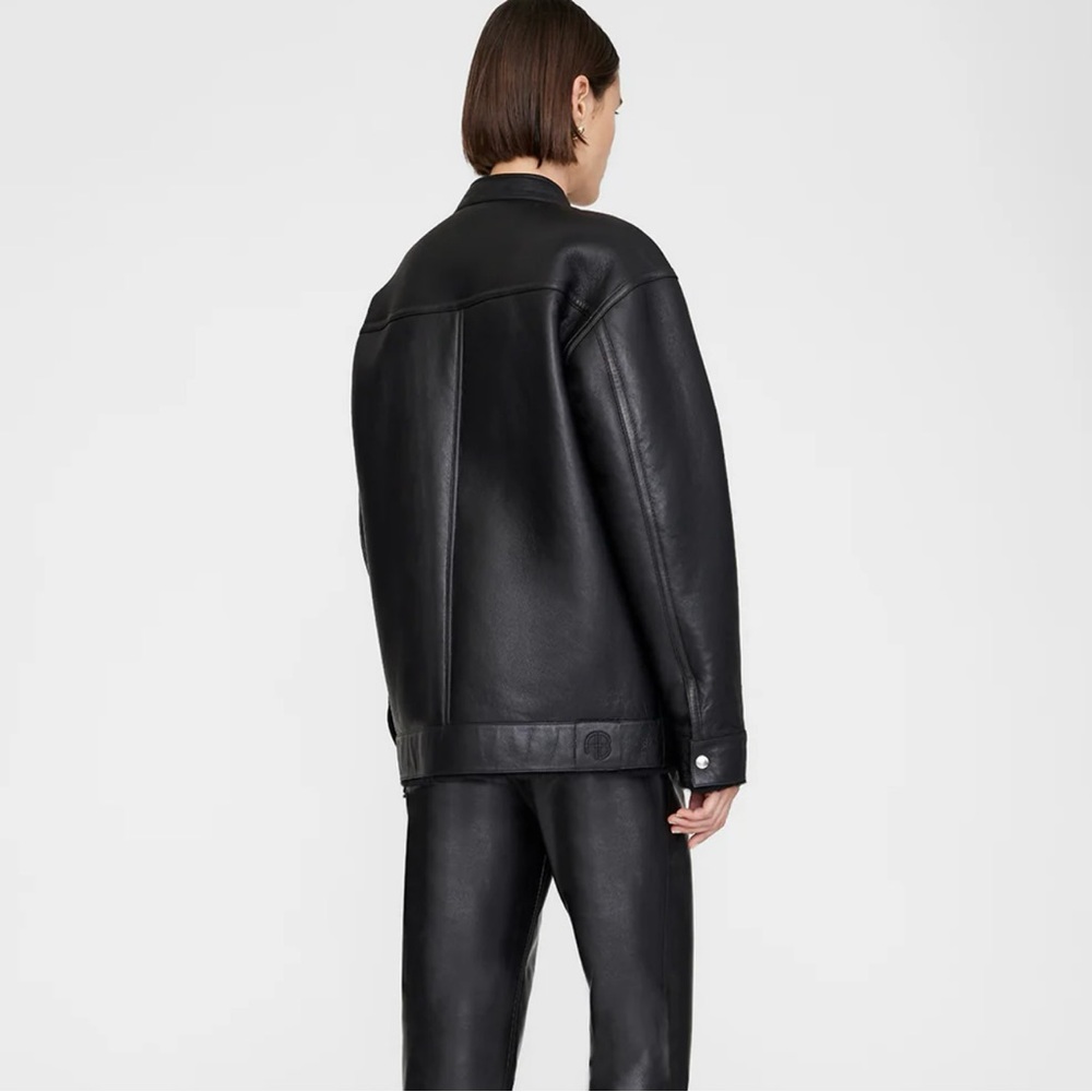 Anine Bing Henry Leather Jacket - Picture 6 of 12